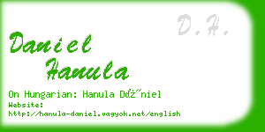 daniel hanula business card